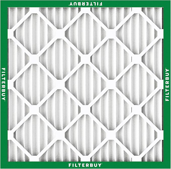 Filterbuy 10x10x1 Air Filter MERV 8 (MPR 700) Dust Defense Replacement (6-Pack), Electrostatic Pleated HVAC AC Furnace Filters, Made in USA (Actual Size: 9.50 x 9.50 x 0.75)