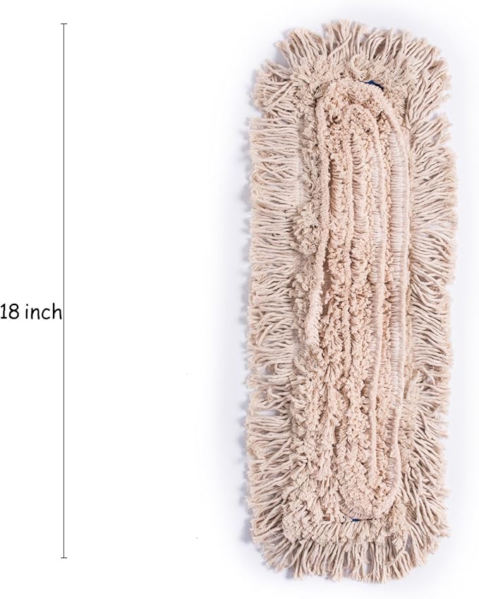 Microfiber Dust Mop Head Refills Pack of 2 for Hardwood Tile Laminate & Stone Floors (18'')