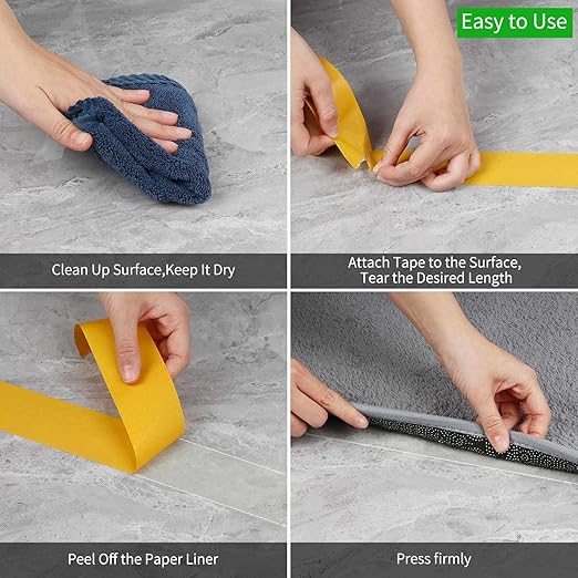 Double-Sided Tape Strong and Tough, 1in x 66FT(20m), Durable Duct Cloth Carpet Rugs Fiberglass Mesh Tape, High Stickiness 2 Sided, Multipurpose Removable Residue-Free, Easy Tear