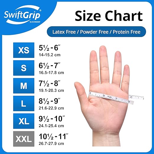 Disposable Nitrile Exam Gloves, Blue, Nitrile Gloves Disposable Latex Free, Medical Gloves, Cleaning Gloves, Food-Safe Rubber Gloves, Powder Free, Non-Sterile, 50-ct Box (X-Small)