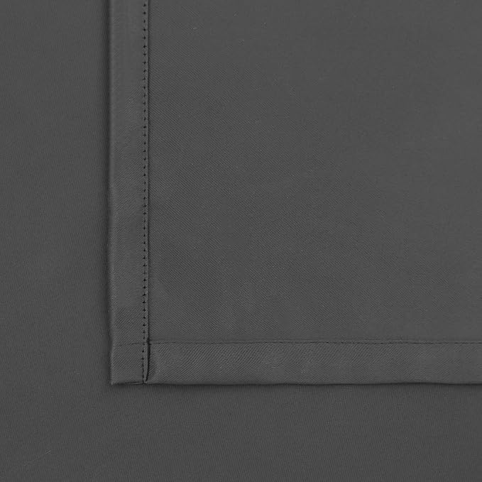 BGment Thermal Blackout Curtains 63 Inches Length for Bedroom Window, Dark Grey Room Darkening Insulated Drapes with Rod Pocket for Living Room, 42 x 63 Inch, 2 Panels