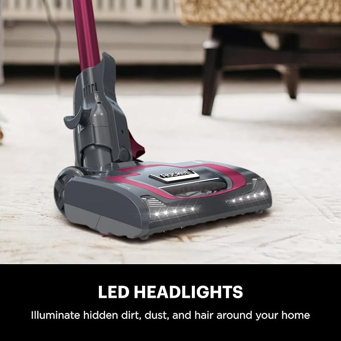 Shark HV371 Rocket Pro DLX Corded Stick, Removable Hand Vacuum, Advanced Swivel Steering, XL Cup, Crevice Tool, Upholstery Tool & Anti-Allergen Dust Brush, Fuchsia, Capacity