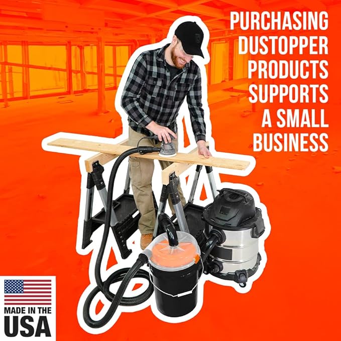 The Dustopper PRO, Separator Only (elbows & hose sold separately). Up to 99.9% efficient, low-profile dust separator connect to existing 2-1/2" nominal (2-1/4" actual) hoses & fittings