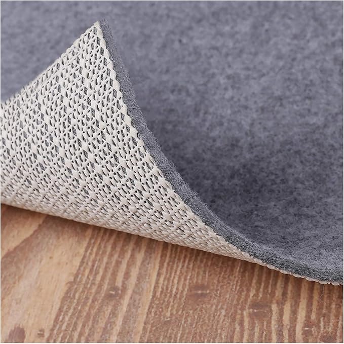 Non Slip Rug Pad Grippers - 2x10, 1/8" Thick, (Felt + Rubber) Double Layers Area Carpet Mat Tap, Provides Protection and Cushioning for Hardwood or Tile Floors