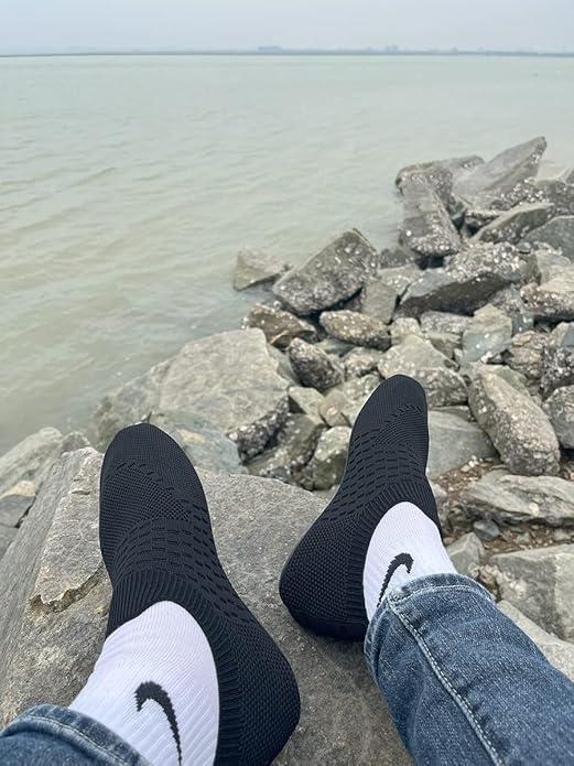 Adult Indoor House Slippers Socks Lightweight Non Slip Grip House Home Shoes for Women Men