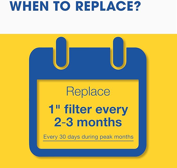 Aerostar 14x25x1 MERV 11-6 Count - Pleated Furnace & Air Conditioner Filters - Removes Dust, Cold & Flu Germs, Lint, Mold, Pet Dander, Allergy-Causing Pollen, Smog & Smoke