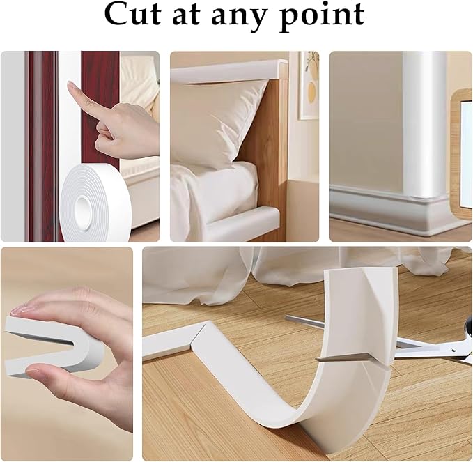 Strong Adhesive Door Weather Stripping,2Inch Wide X 1/13 Inch Thick,Foam Insulation Tape,Air Conditioner Foam,Window Soundproof Weatherproof,Total 33 Feet Long