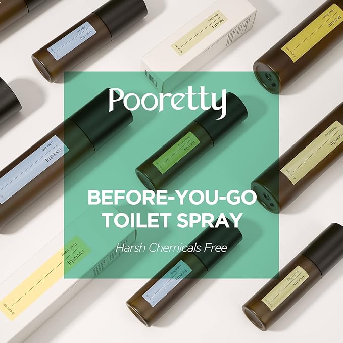 Pre-PooP Aromatic Bathroom Toilet Spray, Potty Deodorizer, Neutralize Bad Odors (5.07 fl.oz.) - Blooming Flowers Scent, Essential Oils