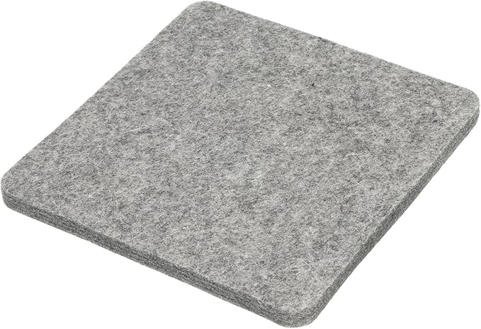 PATIKIL Wool Pressing Mat, 10" x 10" Wool Ironing Pad Blanket 0.5" Thickened Heat Resistant Quilting Ironing Pad for Quilters Sewing Craft, Grey