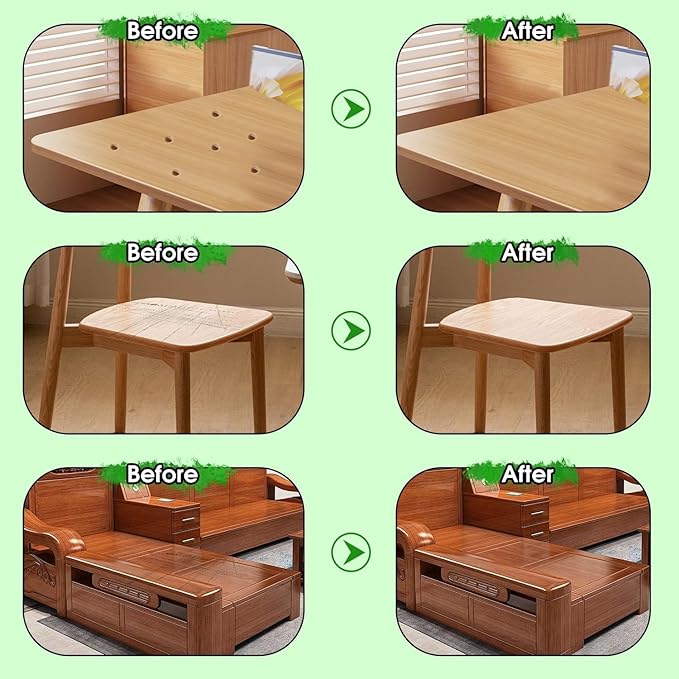 Furniture Markers Touch Up, 20 Colors Wood Filler Sticks, Wood Wax Crayons for Repairing Scratches, Scuffs, Cracks, Holes on Furniture, Floors, Cabinets, Tables, and Doors - Wood Veneer Series