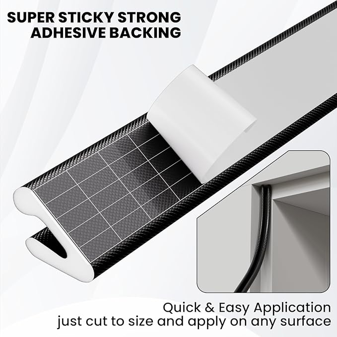 V Shape Foam Weather Stripping Door Frame Seal Strip 19.7FT Black, Draft Stopper, Insulation Winter, Weatherstripping, Gap Sealing, Soundproofing, Self-Adhesive Used for Exterior Front Door Side