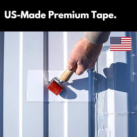 HSS Sealant Tape with MicroSealant - Waterproof Commercial Roofing Tape for Roof and RV Repair - UV- & Weatherproof - Grey - 6 inch x 25 ft.