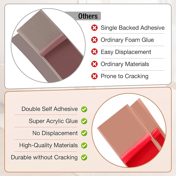 Floor Transition Strip Self Adhesive Vinyl Door Threshold for Doorways Carpet Edging Trim Overlap Edge Reducer for Laminate Floor, Carpet, Tile (Grayish Brown Wood Grain, 3/5" to 4/5", 6.6Ft)