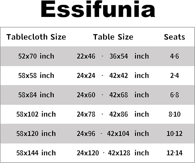 Waterproof Checkered Tablecloth Fabric - Rectangle 58x84 Inch Christmas Plaid Table Cloth for Indoor/Outdoor Use - Xmas Table Cover for Kitchen, BBQs, and Parties