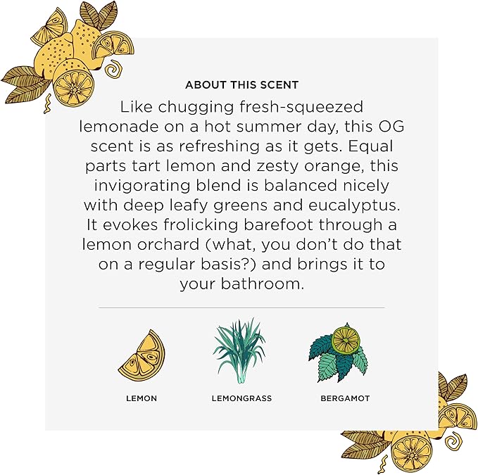 Poo-Pourri Before-You-Go Toilet Spray, Original Citrus, 8 Fl Oz, Up to 400 Uses, Bathroom Odor Deodorizer, Plant-Based with Essential Oils, for Home or Work, Lemon, Bergamot and Lemongrass Scent
