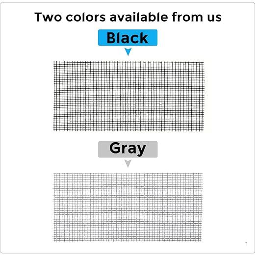 Grey Window Screen Repair Kit, 4 in X 30 FT (360IN) Screen Repair Tape for Windows or Doors, Strong Adhesive Fiberglass Mesh Patch Tape