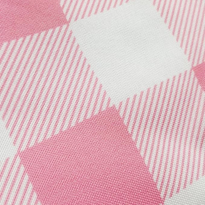 Waterproof Plaid Tablecloth Fabric - Round 120 Inch Classic Gingham Checker Table Cloth for Indoor/Outdoor Use - Buffalo Table Cover for Picnics, BBQs, and Parties