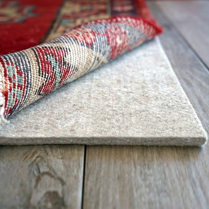 RUGPADUSA - Eco-Plush - 8'x12' - 1/4" Thick - 100% Felt - Premium Cushioned Rug Pad - Available in 3 Thicknesses, Many Custom Sizes