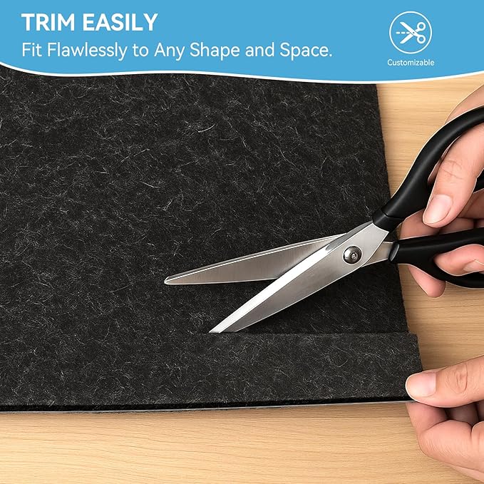 Warmstar 4x6 FT Non Slip Rug Pad,100% Waterproof Felt Rug Pad for Hardwood Floors,1/8” Thick Soft Carpet Pad with Natural Rubber Backing,Secure Grip & Floor Protection