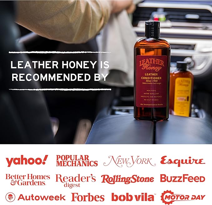 Leather Honey Leather Wipe Kit: Clean & Restore On-The-Go. For Any Color of Leather Couches, Car Seats, Purses, Shoes & Bags. Nontoxic, Ready-to-Use & Made in the USA. 5 Cleaner & 5 Conditioner Wipes