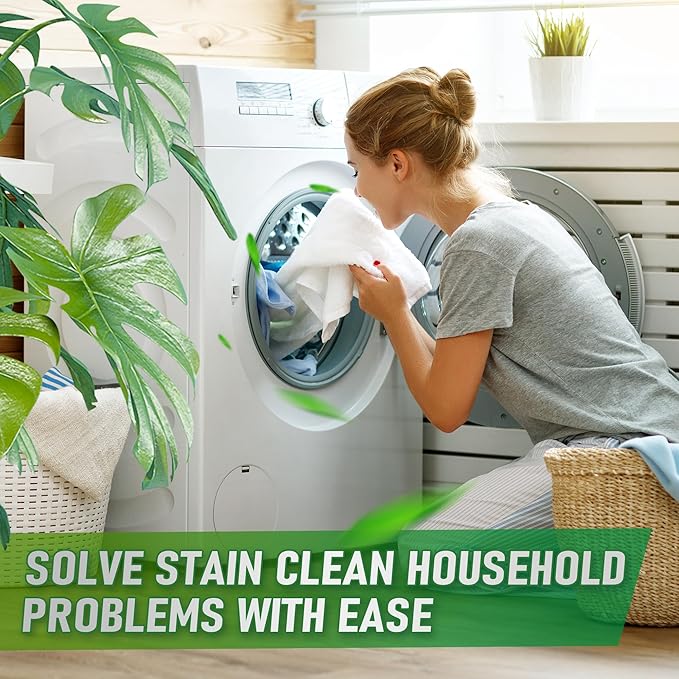 10oz Stain Remover Gel Cleaner, Home Stain Remover Cleaner for Front Loader Washing Machine Black Stain Removal Multi Surface Stain Cleaning Gel for Bathroom Seals, Grout, Shower & Tile,Caulk,Tub