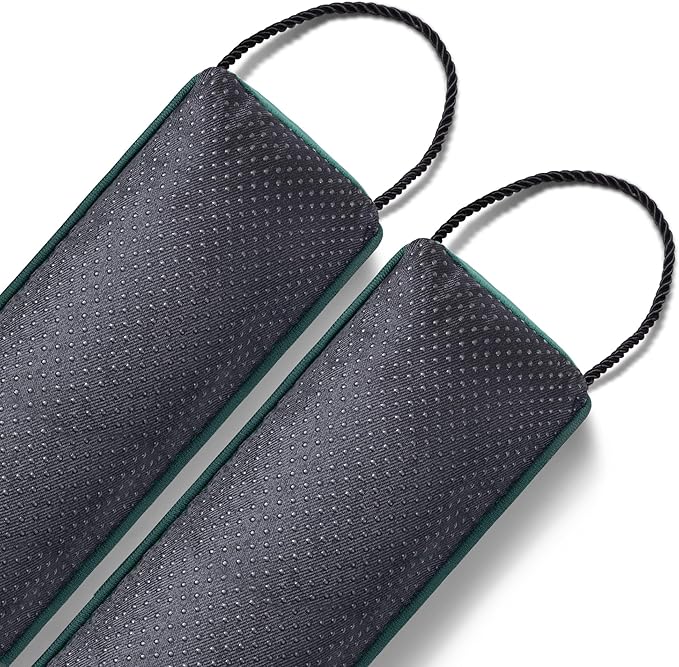 Sunolga 38" Door Draft Stopper Blocks Hot and Cold Air with Removable Washable Cover for Gaps Up to 3", All-Season Seal for Wind, Door Sweep for Bottom of Door and Window, Home Essentials, Dark Green