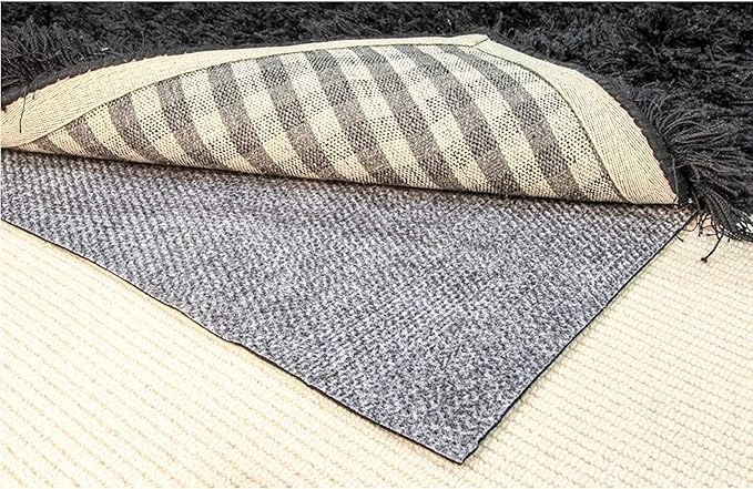 Hold-a-Rug Plush 4' x 6' Nonskid, Nonslip Rug Pad, Reversible Gripper, ¼ Thick, Safe for All Floors and Carpet, Keep Area Rugs Secure