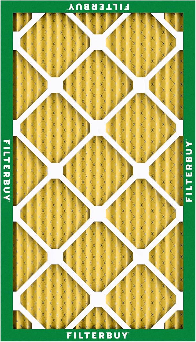 Filterbuy 10x25x1 Air Filter MERV 11 (MPR 1200) Allergen Defense Replacement (4-Pack), Electrostatic Pleated HVAC AC Furnace Filters, Made in USA (Actual Size: 9.75 x 24.75 x 0.75)