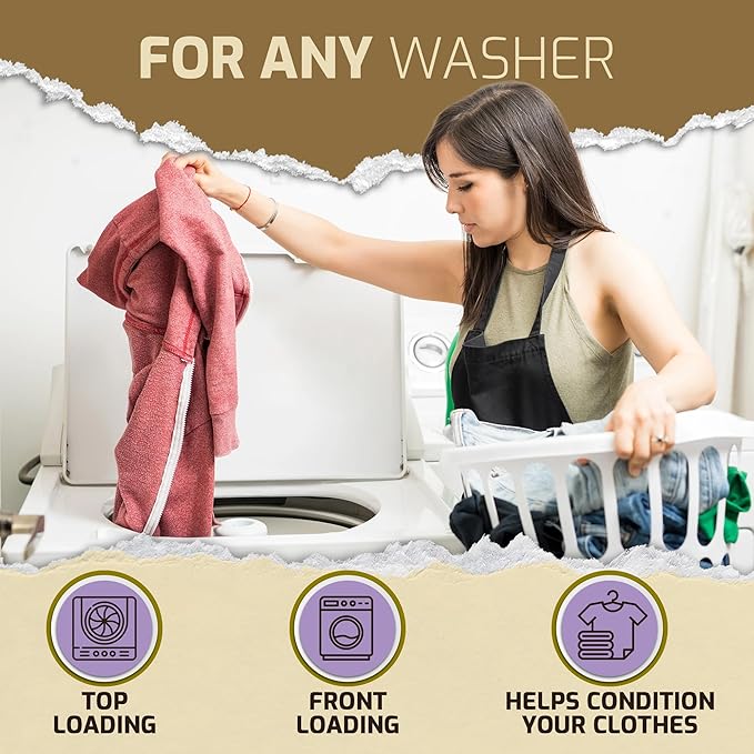Scent Boosters for Washer, Lavender Aroma - Bulk Laundry Booster Beads and Fabric Smell Deodorizer - In Wash Odor Eliminator Pods for Fresh Scented Clothes