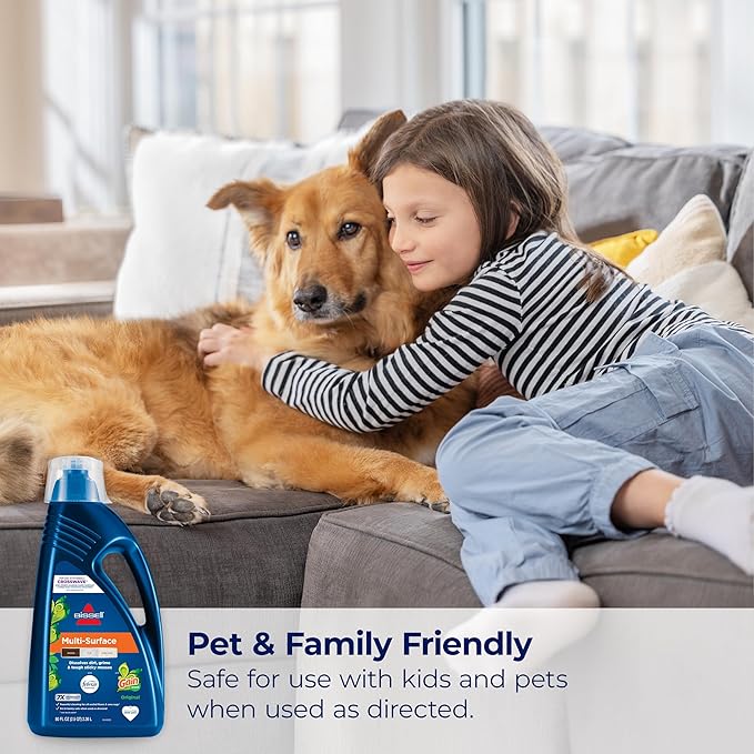 Bissell® Multi-Surface with Febreze + Gain, 3445G, 80 oz, Safe of Sealed Hard Floors and Area Rugs, Dissolves Dirt, Grime, and Tough Sticky Messes, Febreze Original Gain Scent