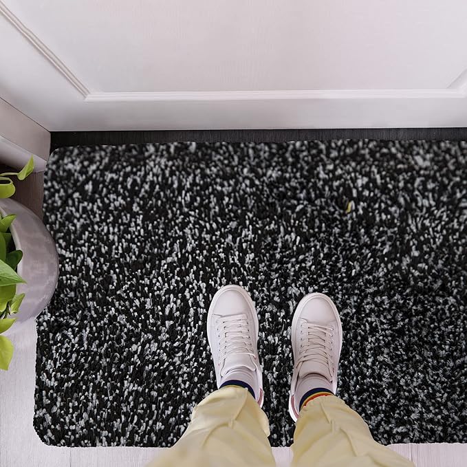 Premium Microfiber Indoor Door Mat – 24"x36" Washable Entry Mat, Non-Slip, Waterproof Backing, Super Absorbent, Low Profile Entryway Doormat for Indoor Entrance