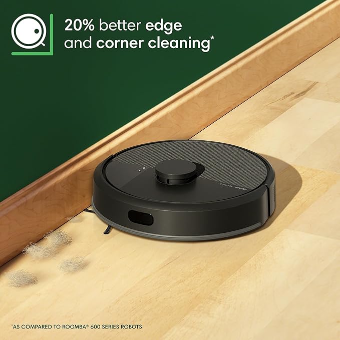 iRobot Roomba 104 Vac Robot Vacuum - Intense Power-Lifting Suction, Smart & Fast Home Mapping, Ideal for Pet Hair, LiDAR Navigation, Multi-Surface Cleaning, Cleans in Neat Rows, Self-Charging