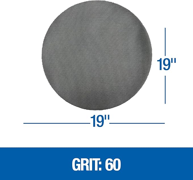 Floor Sanding Screen Disc, 10 Pack, 19", Grit 60