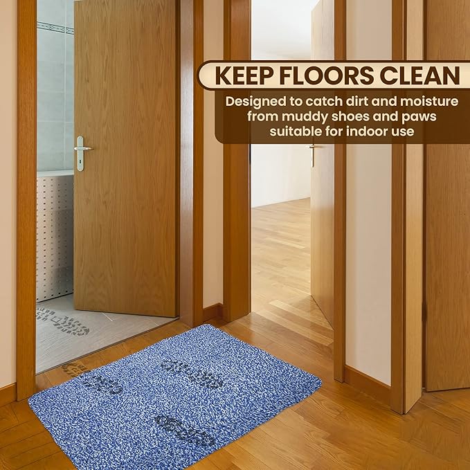 Premium Microfiber Indoor Door Mat – 36"x60" Washable Entry Mat, Non-Slip, Waterproof Backing, Super Absorbent, Low Profile Entryway Doormat for Indoor Entrance
