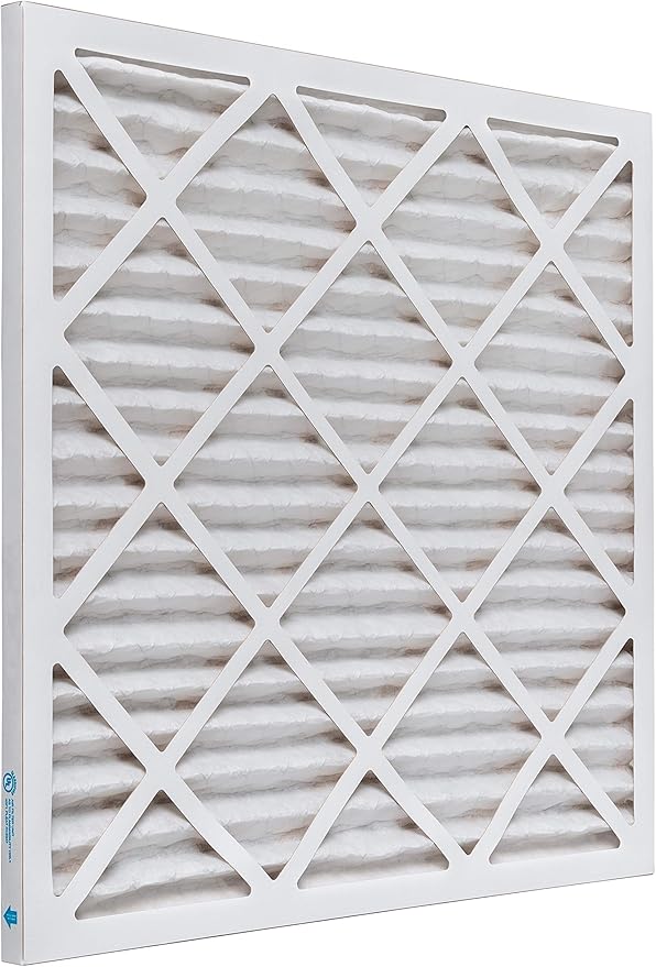 Aerostar 25x25x1 MERV 8, Pleated Air Filter, 25x25x1, Box of 6, Made in the USA
