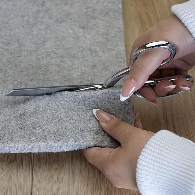 RUGPADUSA - Eco-Plush - 5'x8' - 1/2" Thick - 100% Felt - Luxurious Cushioned Rug Pad - Available in 3 Thicknesses, Many Custom Sizes