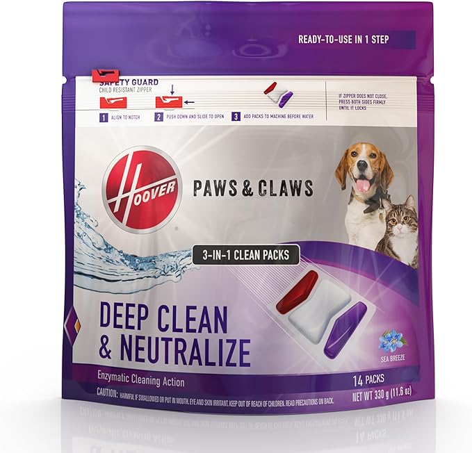 Hoover PowerDash Pet Compact Carpet Cleaner Machine, Lightweight Carpet Shampooer Machine, Pair with a Hoover Cleaner Solution for a Bright, Refreshed Home