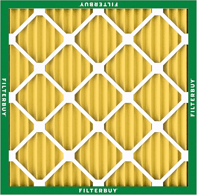 Filterbuy 10x10x1 Air Filter MERV 11 (MPR 1200) Allergen Defense Replacement (4-Pack), Electrostatic Pleated HVAC AC Furnace Filters, Made in USA (Actual Size: 9.50 x 9.50 x 0.75)