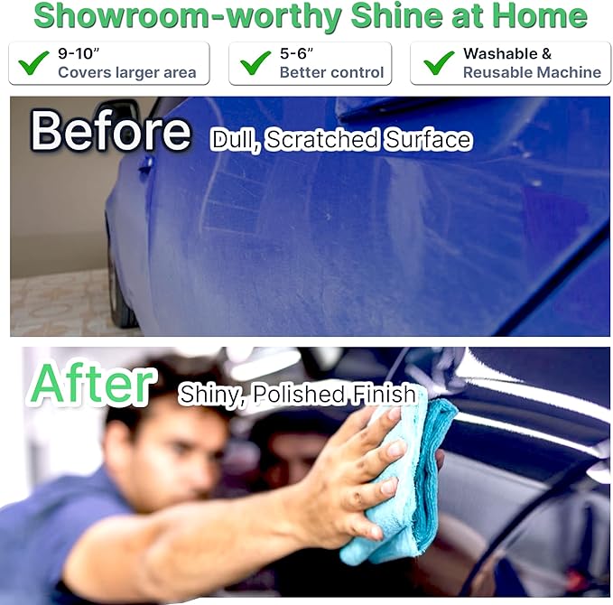 6 Pack Buffing Pads, Polishing Pad Covers, Microfiber & Wool for 5–6 Inch Buffer Polisher; Car Buffer Accessories for Car Detailing Kit; Wax, Polishing Compound & Polish Finishing, Durable Set