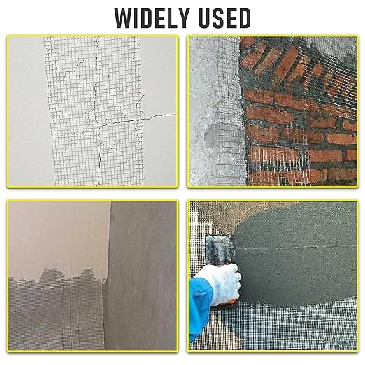 Drywall Joint Tape, 2" x 150 Feet Self-Adhesive Encrypted Fiberglass Drywall Repair Mesh Tape for Wall Cracks and Seam Patch