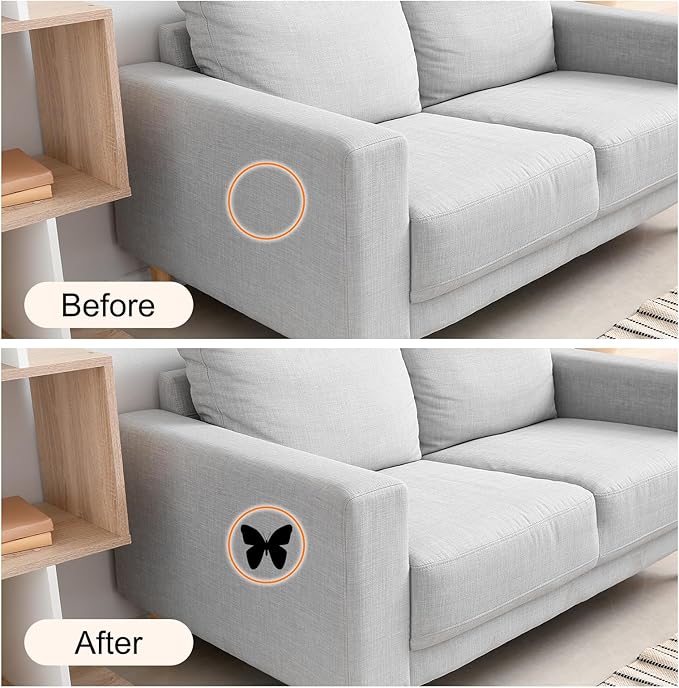 Repair Patches Repair Tape Self-Adhesive DIY Repair Patch Linen Gear Patch for Sofa, Furniture, Chair, Clothing,Tents,3x60 Inch,Black