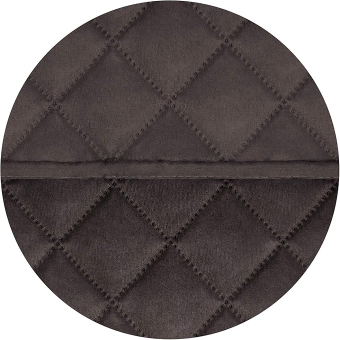 PureFit Reversible Quilted Sofa Cover, Water Resistant Medium Slipcover Furniture Protector, Washable Couch Cover with Non Slip Foam and Elastic Straps for Kids, Pets (Loveseat, Chocolate/Chocolate)