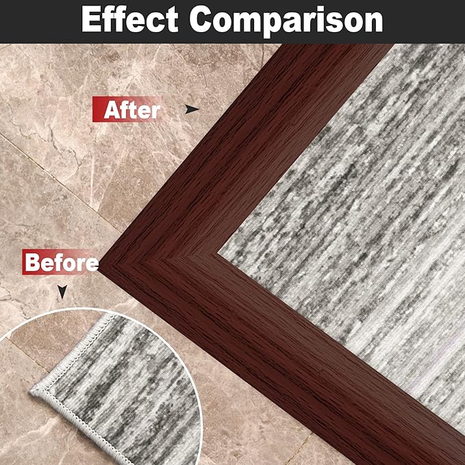 10Ft Carpet Floor Transition Strip, Self Adhesive Floor Edging Trim Strip for Doorway, PVC Floor Divider Threshold Cover Suitable for Threshold Height Less Than 5 mm - Red Wine