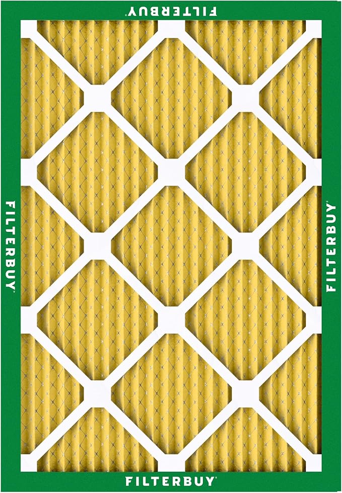 Filterbuy 12x18x1 Air Filter MERV 11 (MPR 1200) Allergen Defense Replacement (4-Pack), Electrostatic Pleated HVAC AC Furnace Filters, Made in USA (Actual Size: 11.50 x 17.50 x 0.75)