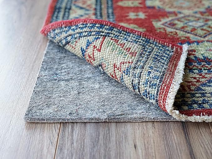 RUGPADUSA - Dual Surface - 8'10" x 11'10" - 1/4" Thick - Felt + Rubber - Non-Slip Backing Rug Pad - Safe for All Floors