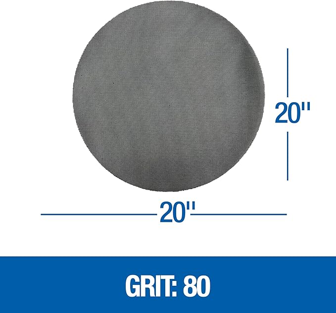 447080 Floor Sanding Screen Disc, 10 Pack, 20", Grit 80