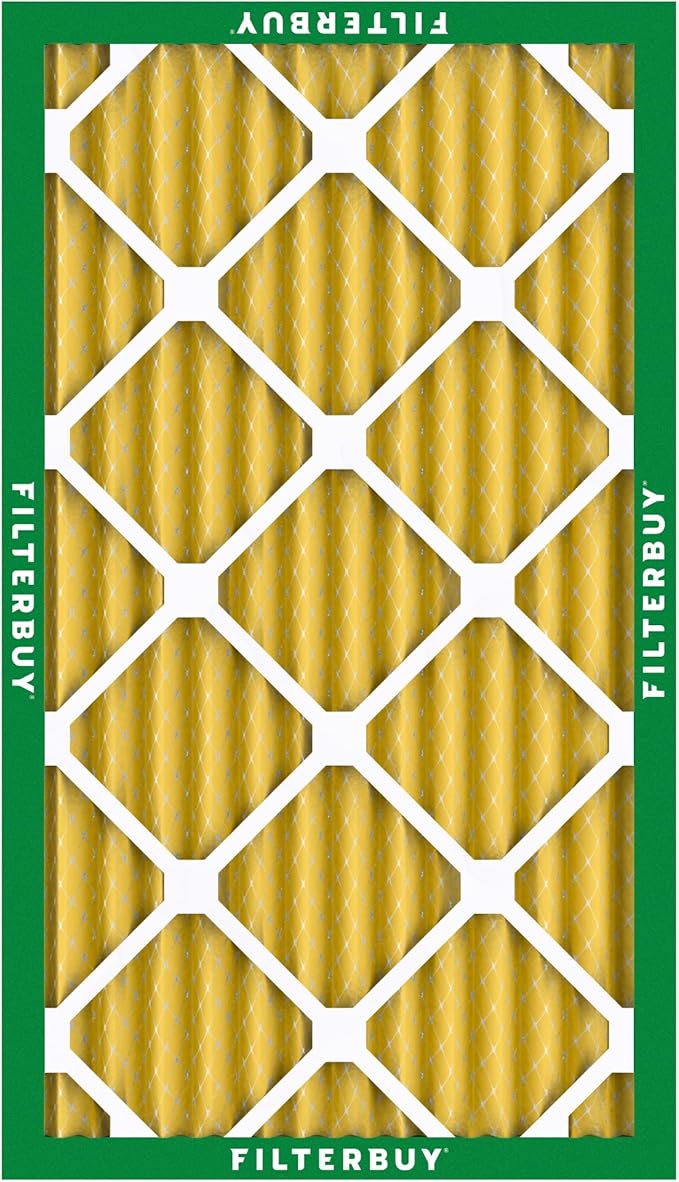 Filterbuy 12x24x2 Air Filter MERV 11 (MPR 1200) Allergen Defense Replacement (4-Pack), Electrostatic Pleated HVAC AC Furnace Filters, Made in USA (Actual Size: 11.38 x 23.38 x 1.75)