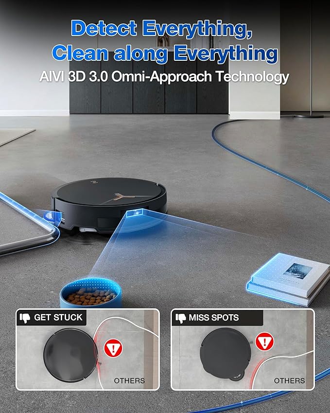 ECOVACS DEEBOT T50 MAX PRO Omni Robot Vacuum and Mop, 18,500Pa Blast Suction, 18mm Auto-Lift, ZeroTangle &TruEdge 2.0, AIVI 3.0 Obstacle Avoidance, Auto Hot Water Mop Wash/Dry/Refill, Self-Emptying