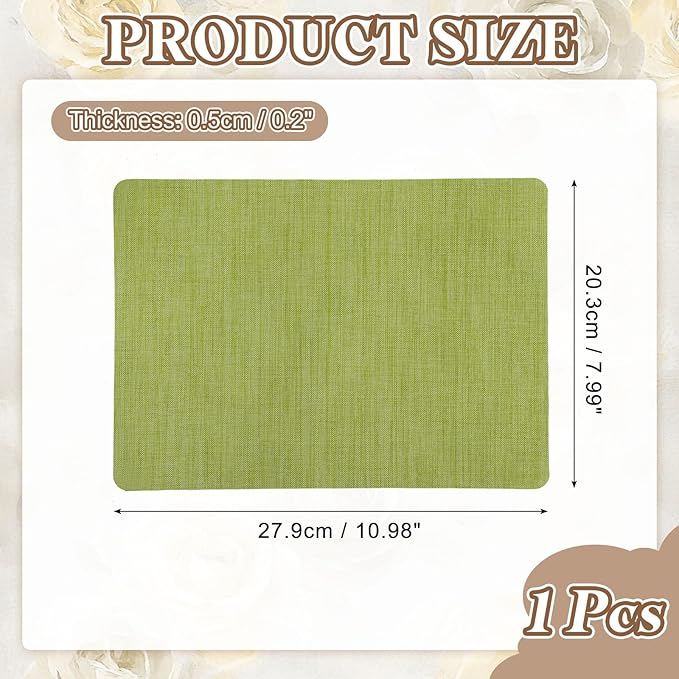PATIKIL Linen Repair Patch, 8 x 11 Inch Self-Adhesive Linen Fabric Repair Patches for Sofa Couch Clothes Handbag Tents Car Seats Furniture, Grass Green