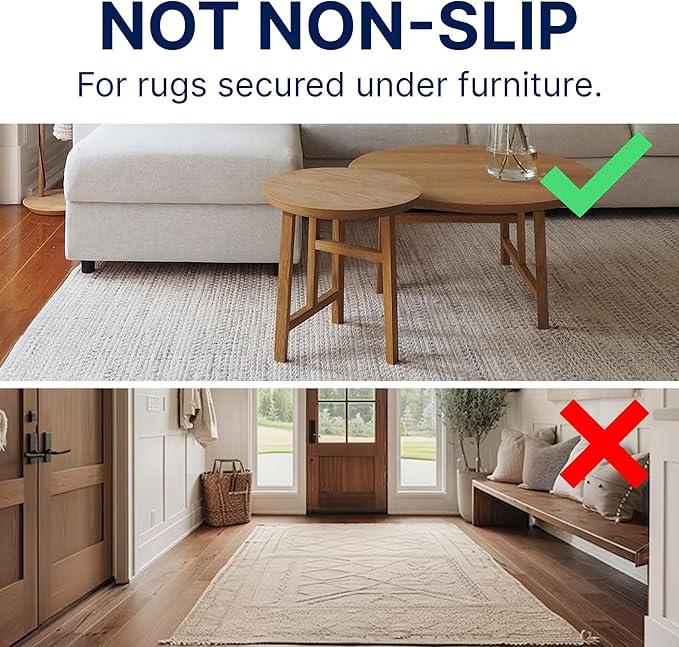 RUGPADUSA - Eco-Plush - 9' Round - 3/8" Thick - 100% Felt - Extra Cushioned Rug Pad - Available in 3 Thicknesses, Many Custom Sizes
